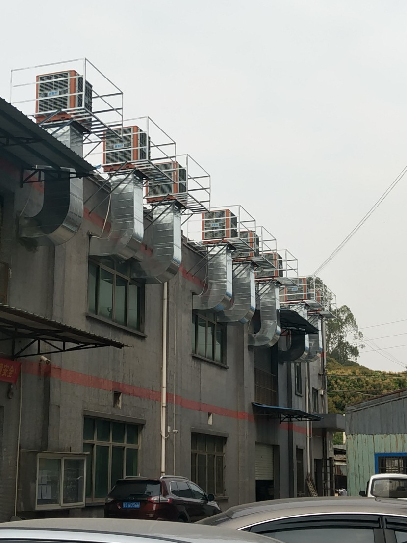 深圳市某打磨車間環保空調降溫工程